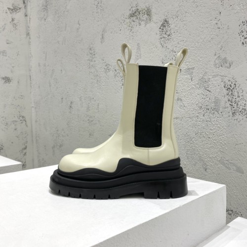 보테가베네타 남여공용 러그 첼시 부츠 굽 높이 5.5cm