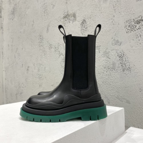보테가베네타 남여공용 러그 첼시 부츠 굽 높이 5.5cm