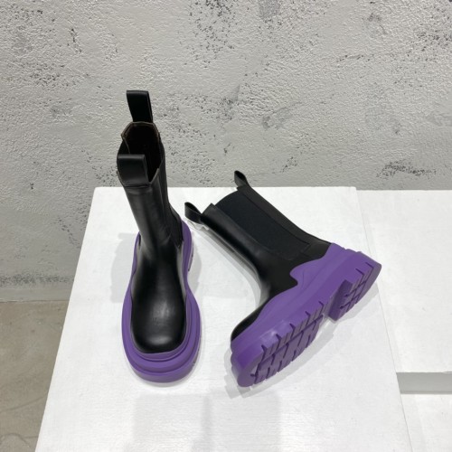 보테가베네타 남여공용 러그 첼시 부츠 굽 높이 5.5cm