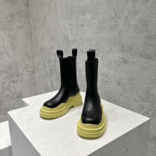 보테가베네타 남여공용 러그 첼시 부츠 굽 높이 5.5cm