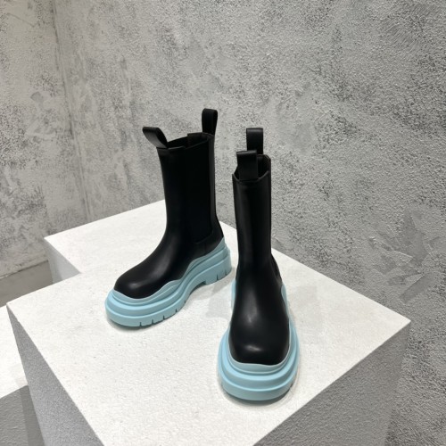 보테가베네타 남여공용 러그 첼시 부츠 굽 높이 5.5cm