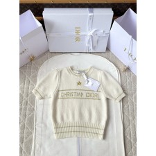 디올 25fw 자수 니트 반소매