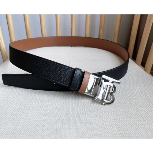 버버리 리버시블 레더 TB 양면벨트