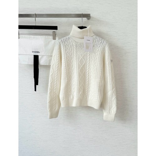 샤넬 캐시미어 터틀넥 스웨터