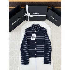 샤넬 스트라이프 라펠 자켓