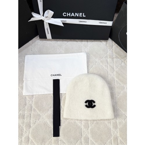 샤넬 화이트 비니