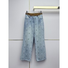 디올 데님 스트레이트 팬츠