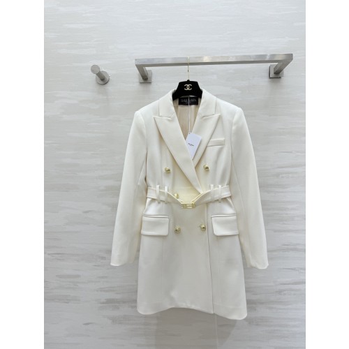 발망 더블 버튼 벨트 자켓