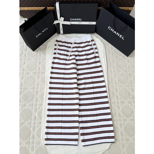 샤넬 스트라이프 팬츠