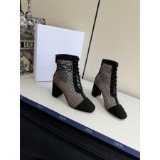 디올 노틸리-D 힐 앵클 부츠