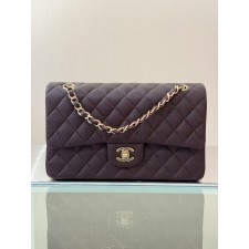 샤넬 클래식 미디움 캐비어 버건디