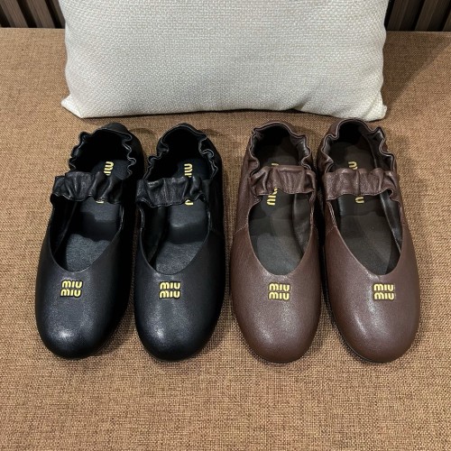 미우미우 루슈 나파 가죽 발레리나 [정품급]