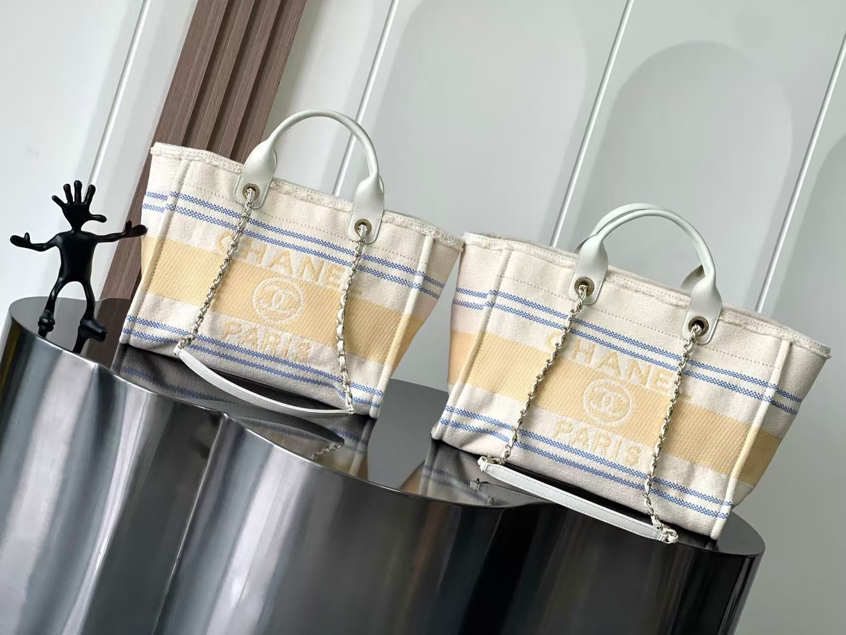 샤넬 도빌백 미듐 라지