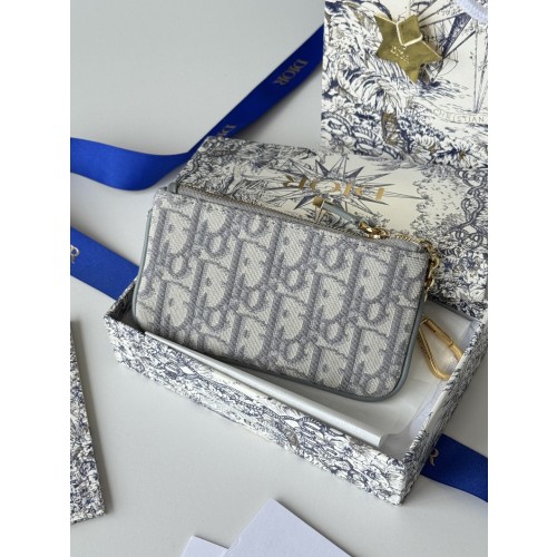 디올 트래블 미르테 지퍼 열쇠 케이스