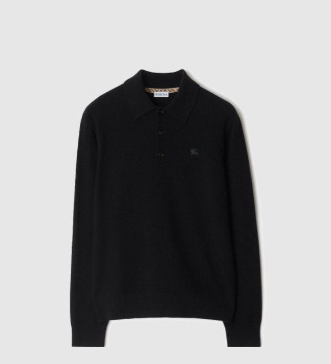 버버리 롱 슬리브 캐시미어 블렌드 폴로셔츠(3일이내 수령가능) 당일출고