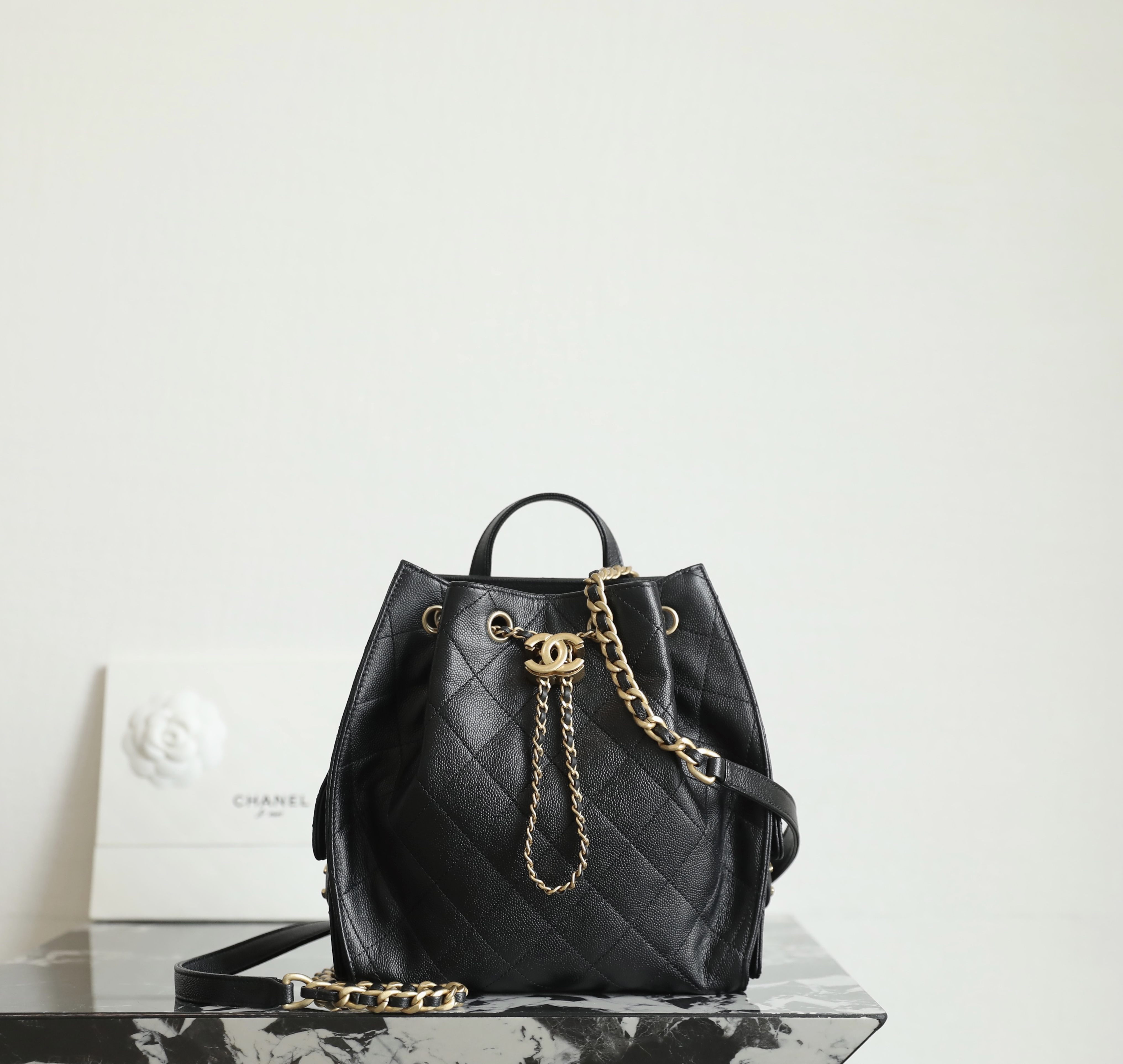 샤넬 25 미디움 백팩 그레인드 카프스킨 [정품급]