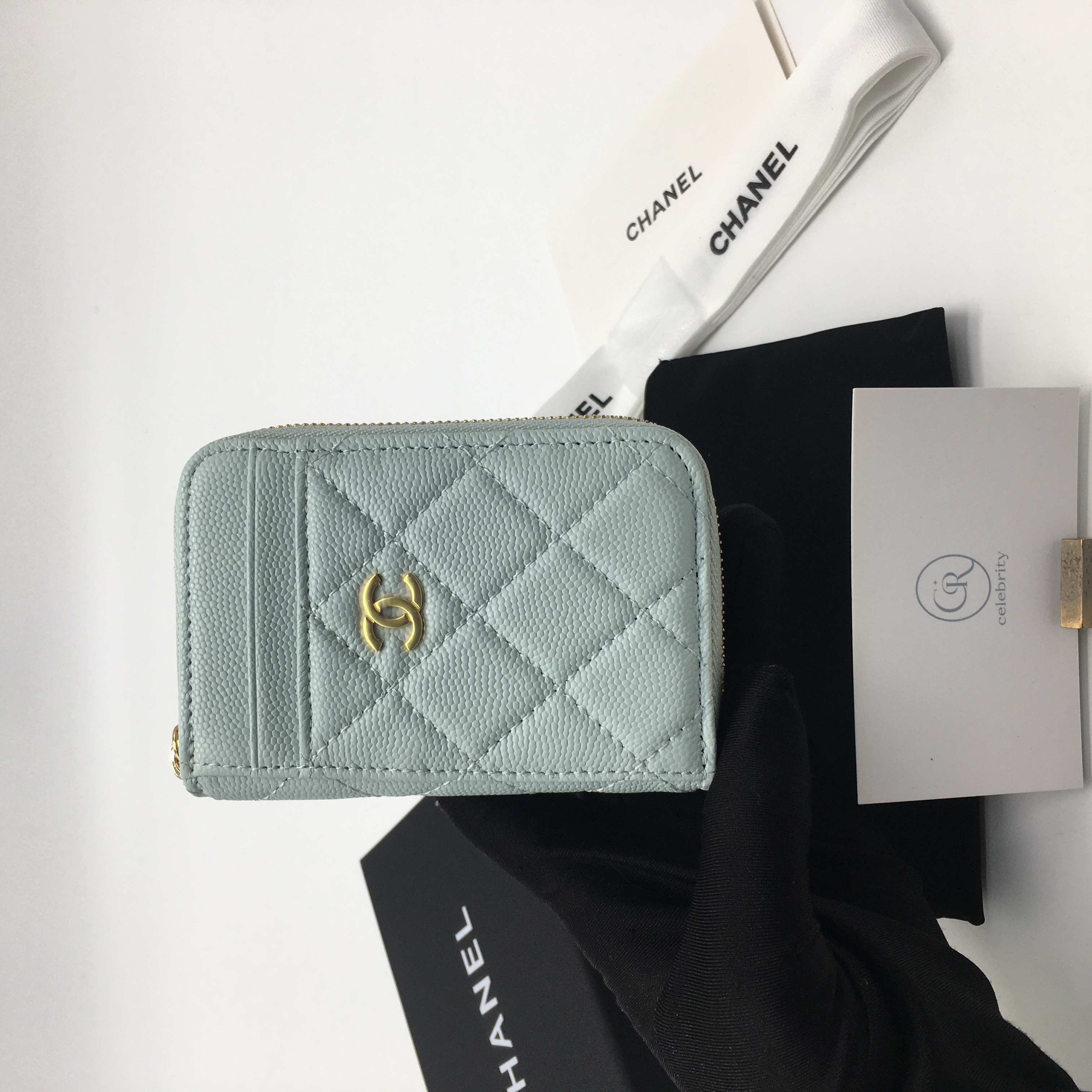 샤넬 캐비어 카드지갑 AS2106