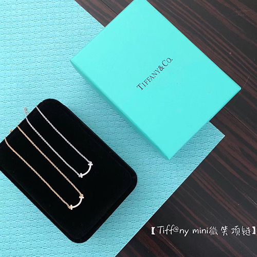 티파니 스마일 펜던트 목걸이 미니